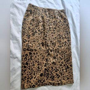 Leopard print pencil skirt, size S, Marc New York